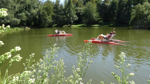 P&eacute;dalo d&eacute;tente autour de l'&eacute;tang